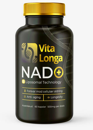 VITA LONGA NAD+, 60 kapsler, 500 mg. 98% renhed