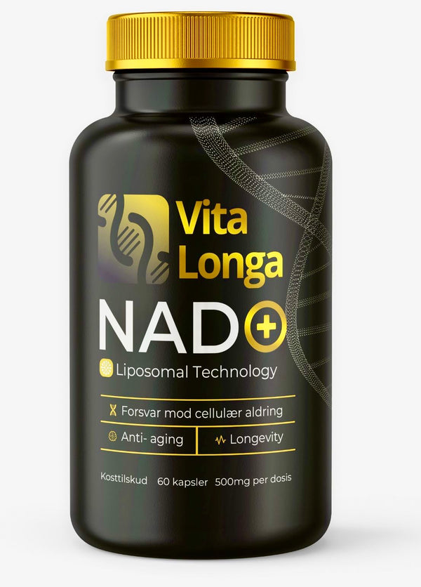 VITA LONGA NAD+, 60 kapsler, 500 mg. 98% renhed